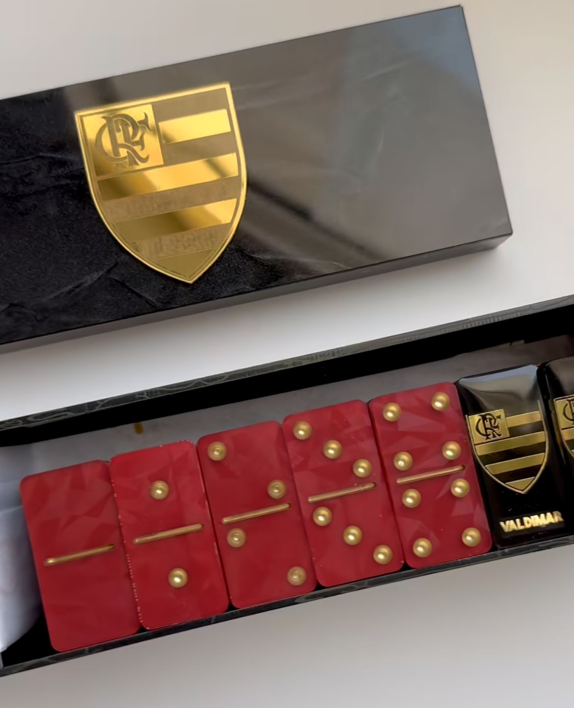 Dominó de Resina Personalizado Flamengo – Edição Holográfica