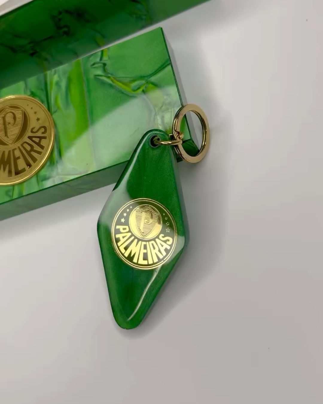 Dominó de Resina Personalizado Palmeiras – Edição Holográfica