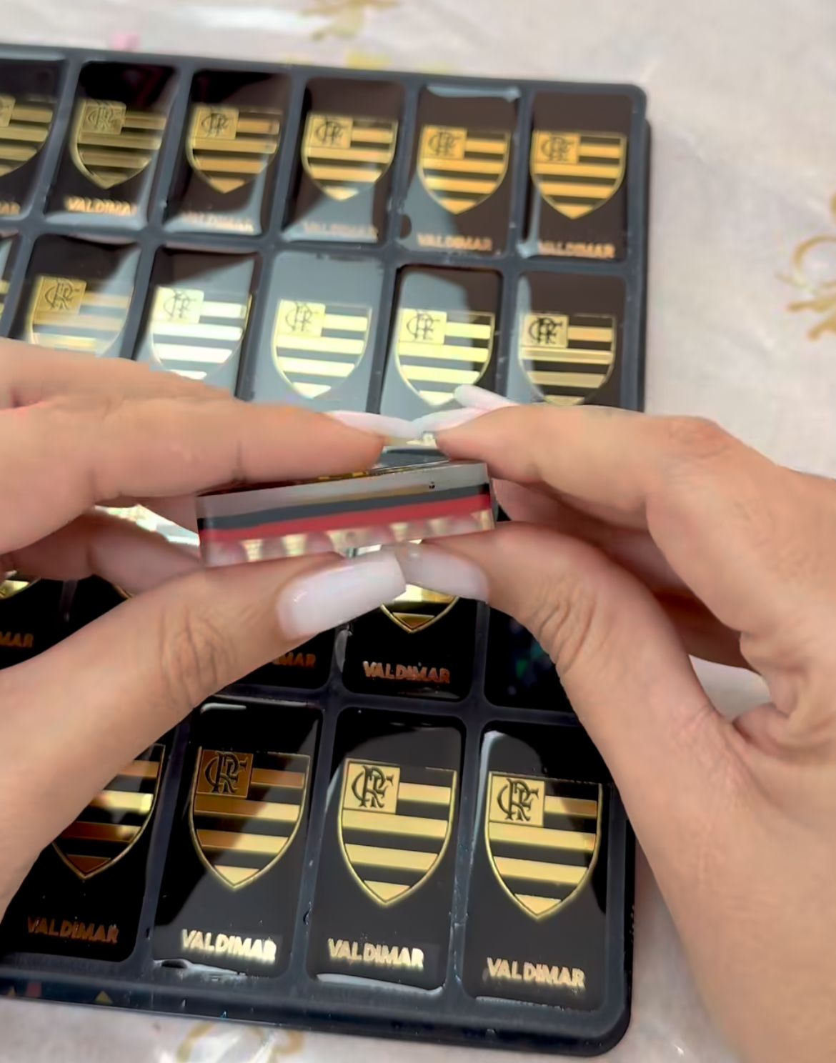 Dominó de Resina Personalizado Flamengo – Edição Holográfica