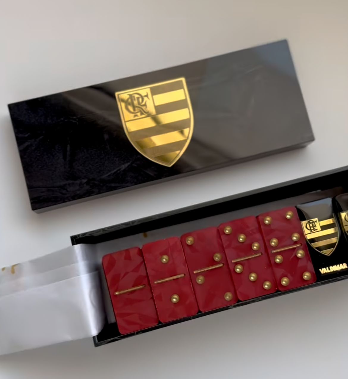 Dominó de Resina Personalizado Flamengo – Edição Holográfica