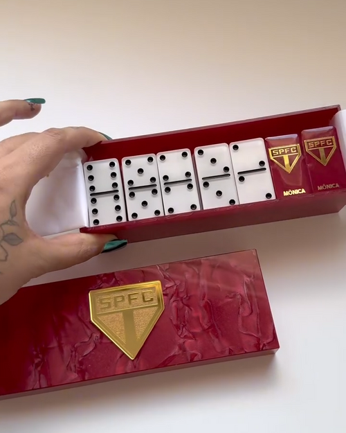 Dominó de Resina Personalizado São Paulo – Edição Holográfica