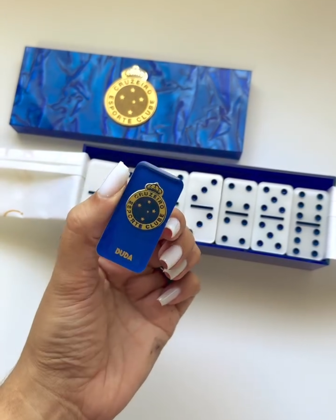 Dominó de Resina Personalizado Cruzeiro – Edição Holográfica