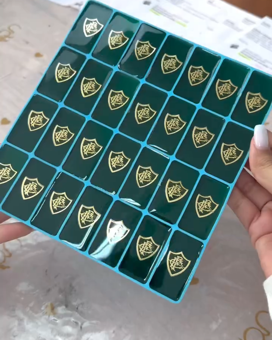 Dominó de Resina Personalizado Fluminense – Edição Holográfica