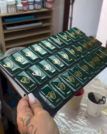 Dominó de Resina Personalizado Fluminense – Edição Holográfica