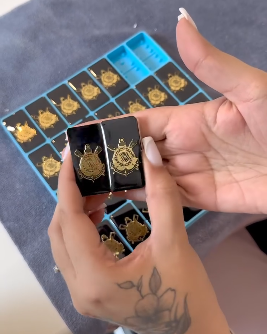 Dominó de Resina Personalizado Corinthians – Edição Holográfica